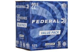 Federal 747 Champion Training 22 LR 36 GRLead Hollow Point (LHP) 525 Per Box/ 10 Cs - 525rd Box