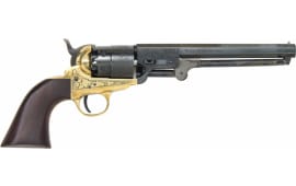Traditions FR185118 1851 Navy Engraved .44 Cal Black Powder Revolver - No FFL Required. 