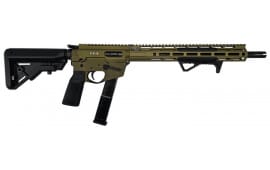 Freedom Ordnance FX-9 Semi-Auto 9x19mm ODG Rifle, 14.5" Barrel with Pinned & Welded Flash Hider, 13.5" M-LOK Handguard, B5 Furniture - FX9R16W-W-ODG