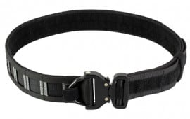 GBRS Group, Assaulter Belt System, 20 Molle Sections, 1.75" Cobra Buckle with D-Ring, 1.5" Nylon Scuba Webbing Construction, Black, LARGE