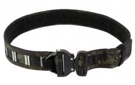 GBRS Group Assaulter V3 Belt System, 20 Molle Sections, 1.75" Cobra Buckle with D-Ring, 1.5" Nylon Scuba Webbing Construction, Multicam Black - MEDIUM