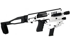 CAA USA Micro Conversion Kit Generation 2.0 For Glock Handguns 17/19/19X/22/23/31/32/45 NO NFA REQUIRED - White Finish - MCKGEN2W