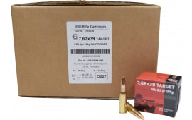 Geco 7.62x39 TGT, 124 GR, Brass Cased, Boxer Primed, Non-Corrosive, Re-Loadable - 1000rd Case MFG # - 265840020 