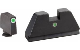 AmeriGlo GL191 XLTALL For Glock 17-39 I-DOT Green Dot Front with White Outline / Green Dot Rear