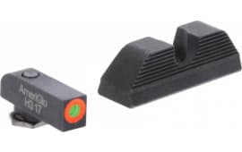 AmeriGlo GL353 UC Set For Glock G5 17/19/26 Green Tritium / Orange Outline / Black Rear
