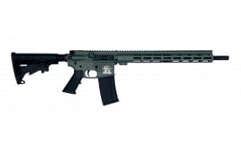 Great Lakes Firearms AR-15 Rifle, .223 Wylde 16" Black Nitride Barrel, 15.25" M-LOK Rail, 7075 T6 Receiver, Charcoal Green Cerakote ,GL15223 CHG 