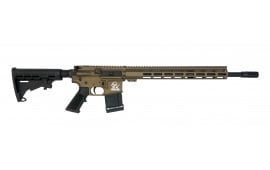 Great Lakes Firearms AR-15 Rifle, .450 Bushmaster, 18" 4150 CRMOV Barrel, 15.25" M-LOK Rail, 6 Position M4 Stock, Burnt Bronze Cerakote- GL15450 BRZ