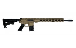 Great Lakes Firearms AR-15 Rifle, .450 Bushmaster, 18" 4150 CRMOV Barrel, 15.25" M-LOK Rail, 6 Position M4 Stock, Flat Dark Earth Cerakote GL15450 FDE