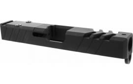 Glock Compatible 19 Gen 3 9mm Slide - RMR Ready W/ Cover Plate - Ported Slide - Cerakote Black Finish