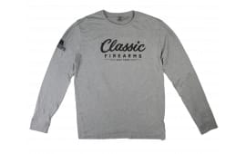 NEW!! Classic Firearms Long Sleeve Shirt - Heather Grey
