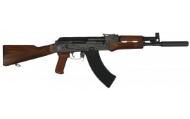 Pioneer Arms GROM Series Semi-Automatic 7.62x39mm AK-47 Style Rifle with Laminated Handguard & Buttstock, Faux Suppressor, & 30 Round Magazine - POL-AK-GROM-FT-W