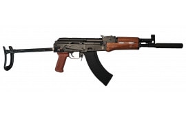 Pioneer Arms GROM Series Semi-Automatic 7.62x39mm AK-47 Style Rifle with Laminated Handguard, Underfolder Stock, Faux Suppressor, & 30 Round Magazine - POL-AK-GROM-FT-UF-W