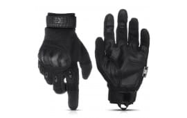 Glove Station Combat Hard Knuckle Full Finger Tactical Gloves - Black - XX Large - GS-258-BK-2XL
