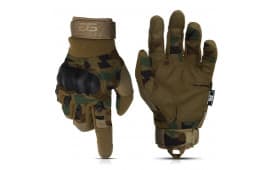 Glove Station Combat Hard Knuckle Full Finger Tactical Gloves - Camo - Extra Large - GS-258-CFT-XL