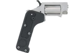 Standard Manufacturing Switch Gun Foldable Revolver 3/4" BBL, 5 Round .22 Magnum, Stainless, Black Folding Grip