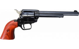 Heritage Manufacturing Rough Rider Revolver - .22 LR Caliber, 6.5" Blued With Wood Grips RR22B6