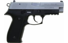 Zastava HEZ9MCS EZ9 9MM Full Size Pistol, 4.25 BBL 15 Round Capacity, Black Frame W /Matte Chrome Slide - W / 2-15 Round Mags