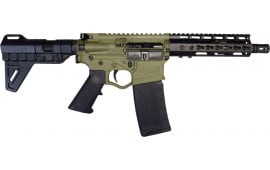 ATI Omni Hybrid MAXX AR15 Pistol, 5.56/.223 7.5" Barrel, 7" Keymod, Battlefield Green - ATIGOMX556P4BBFG