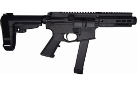 Brigade BM-9 9mm AR Pistol, 5.5" Barrel, Black Graphite Cerakote, SBA3 Adjustable Pistol Brace, w/ One High-Capacity Glock Compatible Magazine - A0915512
