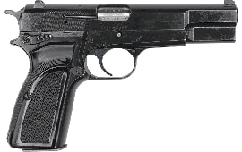 Browning Hi-Power 9mm Pistol, Original Belgian Made Police Surplus By F.N Herstal, Model MKIII- Star Marked,13 Rd Mag - NRA Surplus Good - Code HG5980