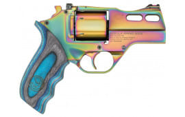 Chiappa Firearms Rhino 30DS Nebula *CA Compliant 6rd 3" Rainbow PVD Steel Barrel & Cylinder Rainbow PVD Aluminum Frame with Blue Laminate Grip Revolver