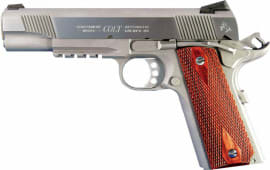 Colt 1911 Rail Gun 45 ACP Pistol, 5" 8rd Stainless Steel - O1070RG