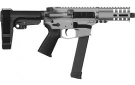 CMMG Banshee AR Pistol 5" Barrel 9mm - Glock Magazine Compatible - Titanium Cerakote - SBA3 Brace - 99A172FTI