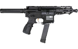 Fostech Tech-15 Semi-Automatic AR-15 9mm Pistol 4.5" Barrel Echo ARII Trigger- 8156-BLK-9MM-6230-4150
