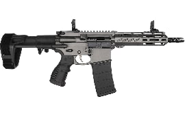 Fostech Tomcat Semi-Automatic AR-15 Pistol 7.5" Barrel .223/5.56 30rd - W/ PDW Brace & ARII Echo Trigger Installed - Tungsten Cerakote Finish