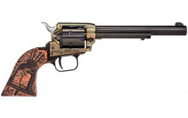Heritage Manufacturing Rough Rider Revolver 6.5" Barrel .22LR 6-Shot - Limited Liberty Bell Edition - Color Case Hardened - RR22CH6WBRN18