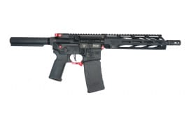 Red Arrow Weapons 15P300B10 Semi-Automatic .300 BLK AR-15 Style Pistol, Black with Red Accents, 10.5" Barrel