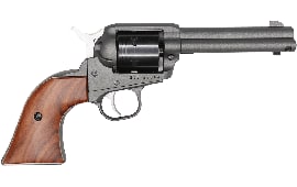 Ruger Wrangler Cowpoke Revolver 4.6" Barrel 22LR 6-Shot - Wood Grips W/ Cerakote Cobalt Finish - Includes DeSantis Wildhog Holster - 02014
