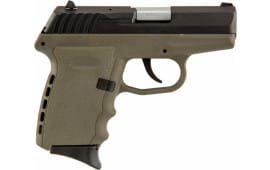 SCCY CPX-2 CBDE 9mm Semi-Auto Polymer Frame Pistol, Black on Dark Earth, DAO 10+1, No Safety - W / 2 Mags 