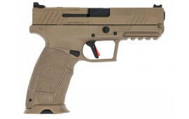 Tisas PX-9 Gen 3 Duty - Semi-Auto Pistol - 4.11" Barrel - 9mm - 20 Round Magazine - Optic Cut, Fiber Optic Front Sight, FDE - PX-9DFDE