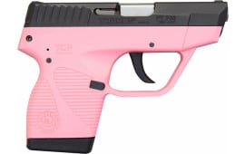 Taurus 738 TCP .380 ACP 2.8" 6+1 Pistol Pink/Black 1-738031P