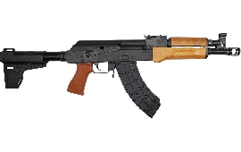Century Arms Enhanced VSKA Semi-Automatic AK-47 Pistol 10.5" Barrel 7.62x39 30rd - W/ Shockwave Brace - Wood Furniture - HG6573-N
