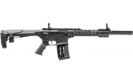 GForce GF251220 GF25 AR-12 Style Semi-Auto Shotgun, 12 Gauge, 18.5" Barrel, Black, 5rd Magazine, Choke Tubes, 3" Chambers, Flip Up Sights