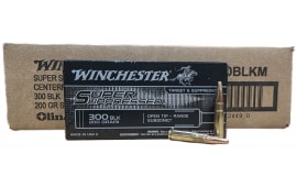 Winchester Ammo SUP300BLK Super Suppressed 300 AAC Blackout/Whisper (7.62x35mm) 200 GR Full Metal Jacket OT - 200rd Case