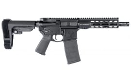 Stag Arms Stag 15 Tactical Semi-Automatic AR-15 Style Pistol with 8" Nitride .300 Blackout Barrel, SBA3 Brace - Anodized Black - STAG15002222