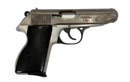 Hungarian FEG AP-MBP Pistol, .32 ACP, 3.9" Barrel, (1) 7rd Magazine, Chrome Slide and Satin Silver Frame, Surplus Good Condition