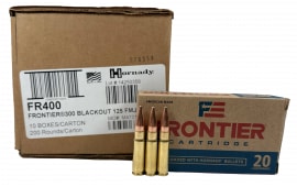Frontier Cartridge FR400 Rifle 300 Blackout 125 gr Full Metal Jacket (FMJ) - 200rd Case