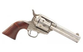 Taylors and Company 555111 1873 Cattleman Antique Single 4.75" 6rd Walnut Grip Antiqued Revolver