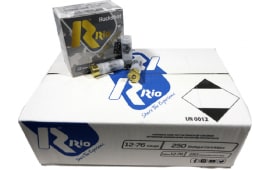Rio Ammunition - Royal Buckshot Home Defense Load- 12 Gauge - 2 3/4" Shells - 9 Pellet - 1250 FPS - Non-Corrosive - Reloadable - Case - 250 Rounds 