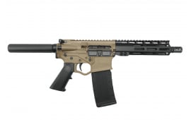 American Tactical Imports Semi-Automatic 5.56 Nato Caliber, AR-15 Pistol, 7.5" Barrel, 7" M-LOK Rail, Black Nitride BCG, 30 Rd, FDE - ATIGOMX556MP4FDE