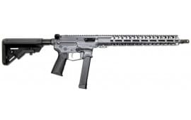 Battle Arms Development XIPHOS Semi-Automatic 9mm Rifle, 16" Barrel, B5 Stock, Glock Magazine Compatible - Cerakote Battle Arms Grey - XIPHOS-001