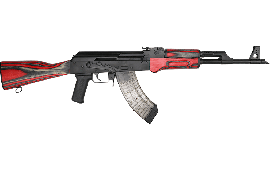 Century Arms VSKA Semi-Automatic AK-47 Rifle 16" Barrel 7.62X39 30rd - Red and Grey/ Black Accent Laminated Furniture - RI4082-N