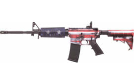 Colt AR-15 M4 16.1" Barrel 223/5.56 USA Flag- Red, White, & Blue - LE6920USA