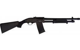 SDS Imports Civet 12GA Mag Fed Pump Action Shotgun Black Synthetic - With 1-5 Round Mag