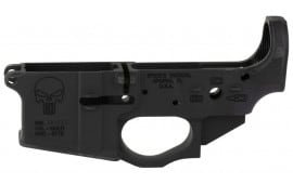 Spikes Tactical Stripped Lower Receiver Punisher AR-15 Multi-Caliber Black - STLS015