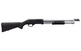 Winchester SXP Marine Defender 12GA Shotgun, 18" 3 Black and Chrome - 512268395
